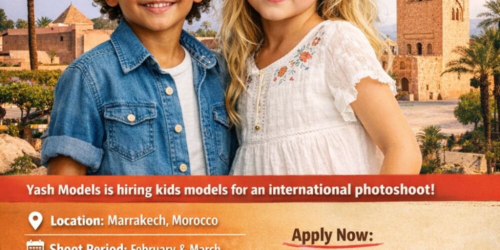 Hiring Kids Models for E-Commerce Shoot – Marrakech, Morocco casting banner