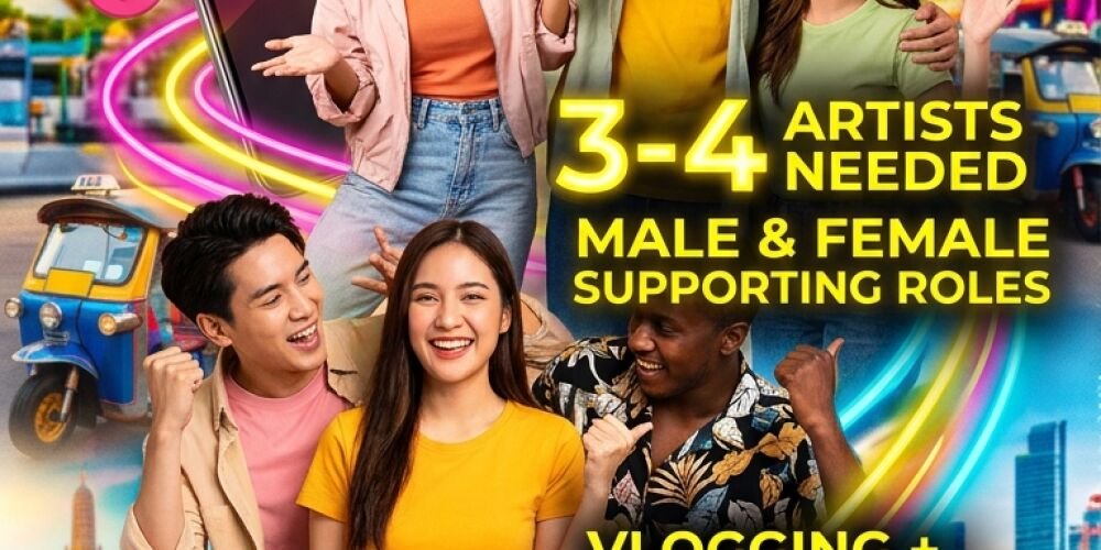 Models and Actors jobs in BANGKOK YOUTUBE ENTERTAINMENT SERIES casting banner