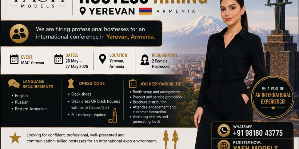 Hostesses Models Jobs in Yerevan, Armenia | Hiring Hostess Models in Yerevan, Armenia casting banner