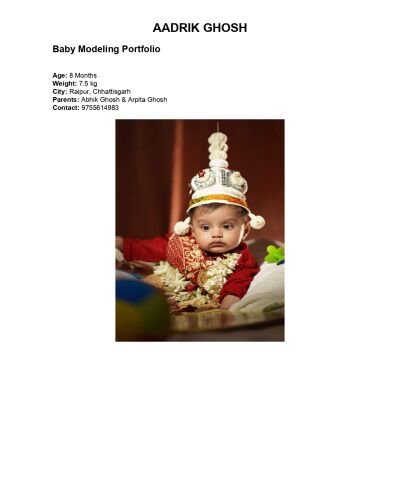aadrik ghosh - Raipur model
